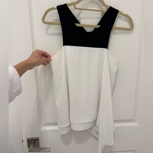 BCBGMaxAzria Black and White Blouse